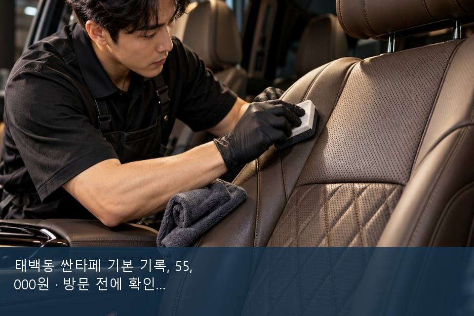 태백동 싼타페 기본 기록, 55,000원 · 방문 전에 확인한 것